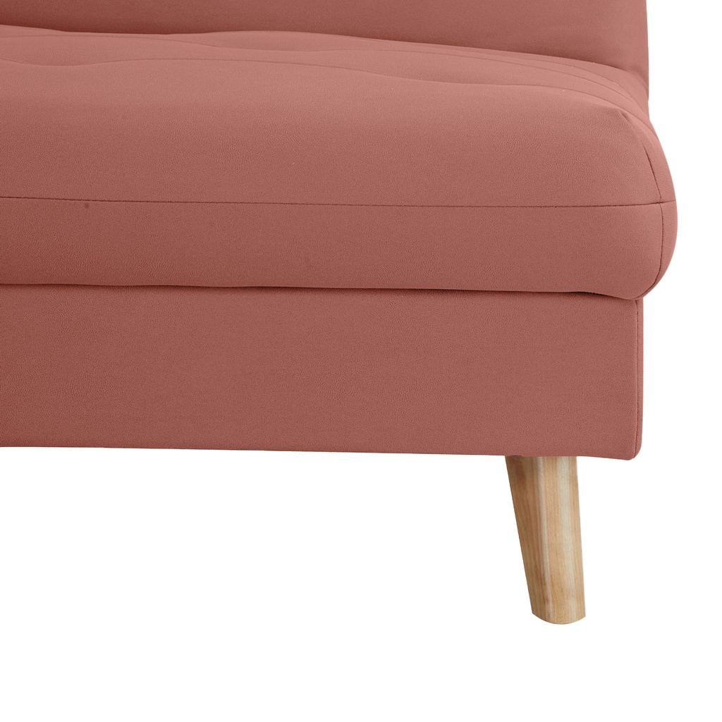 Futón con almacenaje Argis rosado