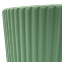 Macetero ranurado menta 14cm