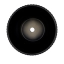 Macetero ranurado negro 14cm