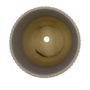 Macetero ranurado gris 14cm