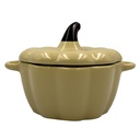 Bowl cerámica calabaza con tapa 10,5cm