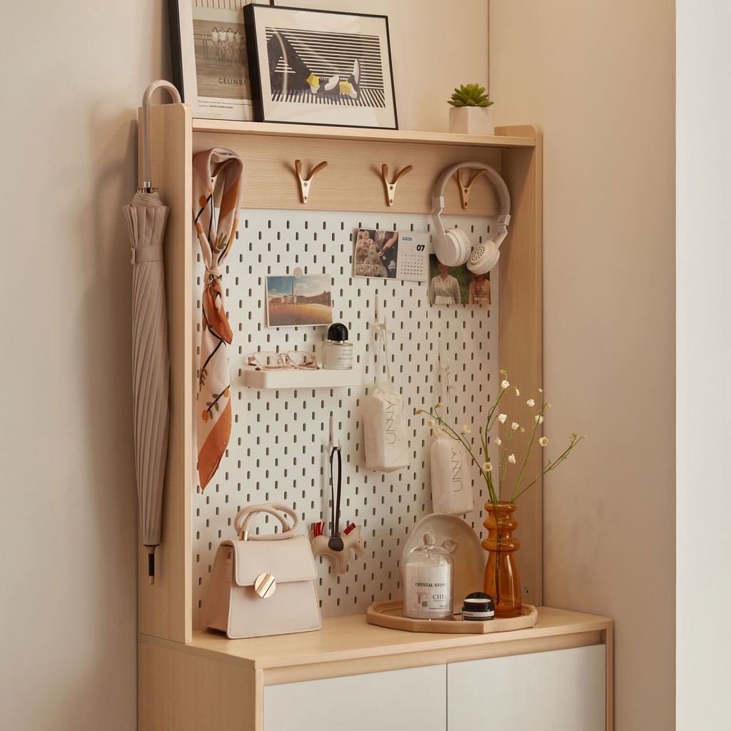 Zapatero multiuso Nayla blanco madera