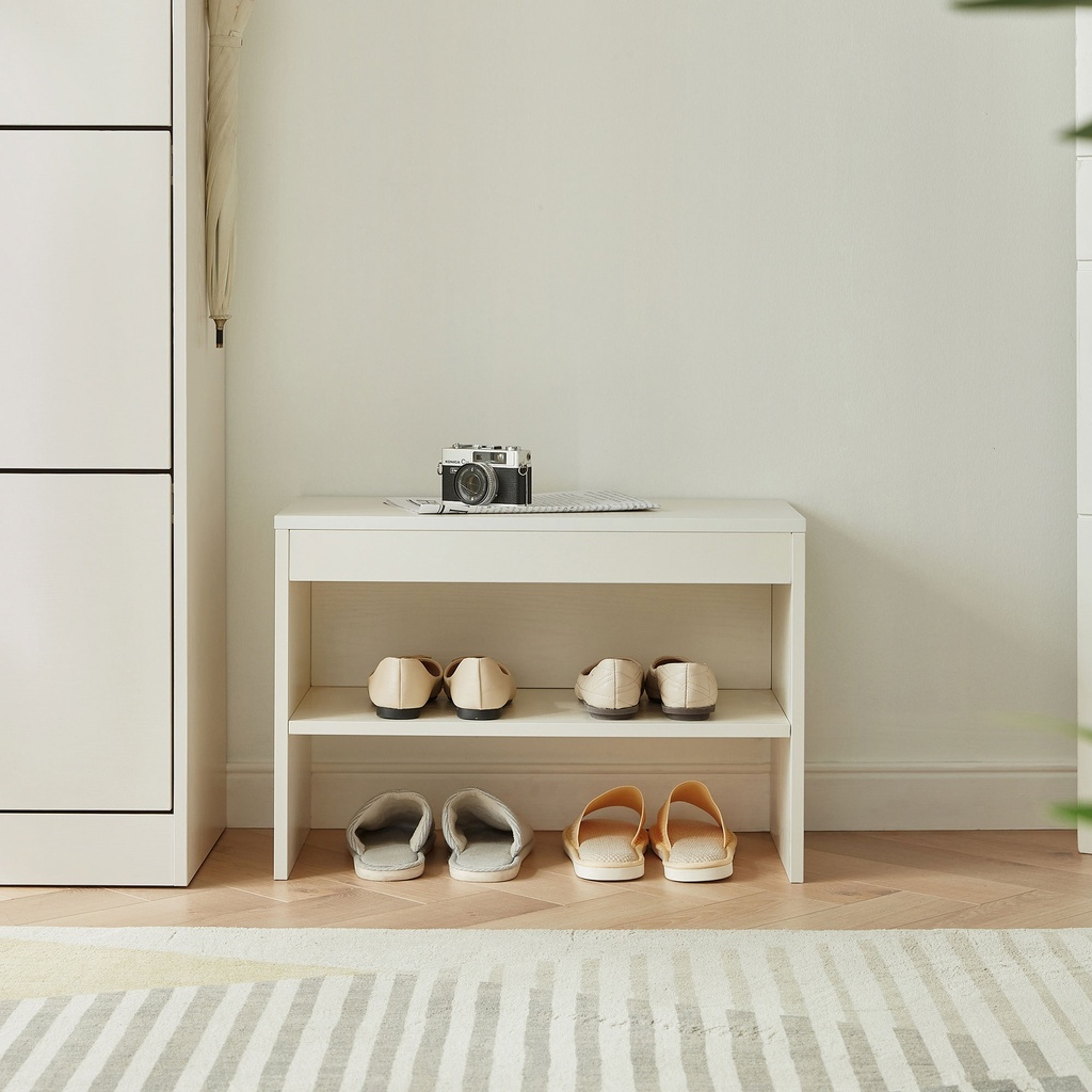 Zapatero pechero Adila blanco madera