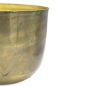 Macetero dorado 25cm