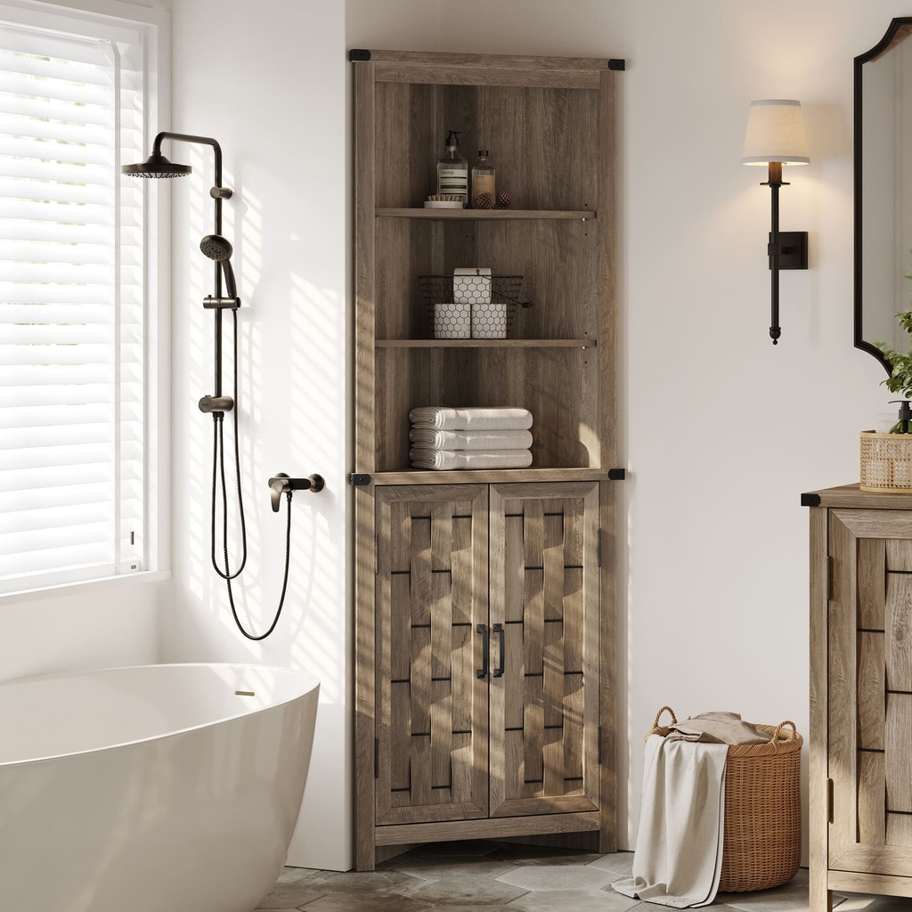 Estante esquinero Vinh café