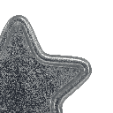 Bandeja estrella plateada 17x17x1cm