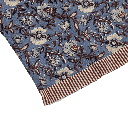 Mantel flower print azul 200x135cm