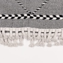 Alfombra Boho rombos BN 200x300cm