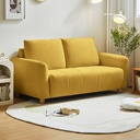 Sofá 3 cuerpos Texas mostaza