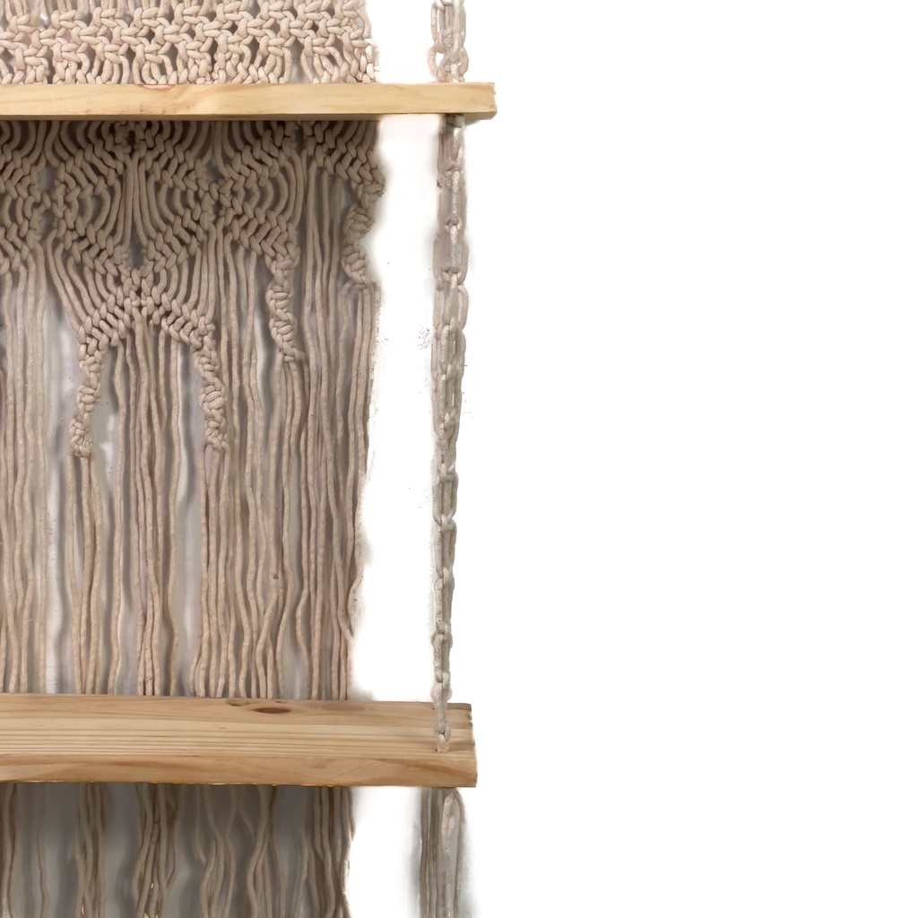 Repisa macrame doble 43x107cm