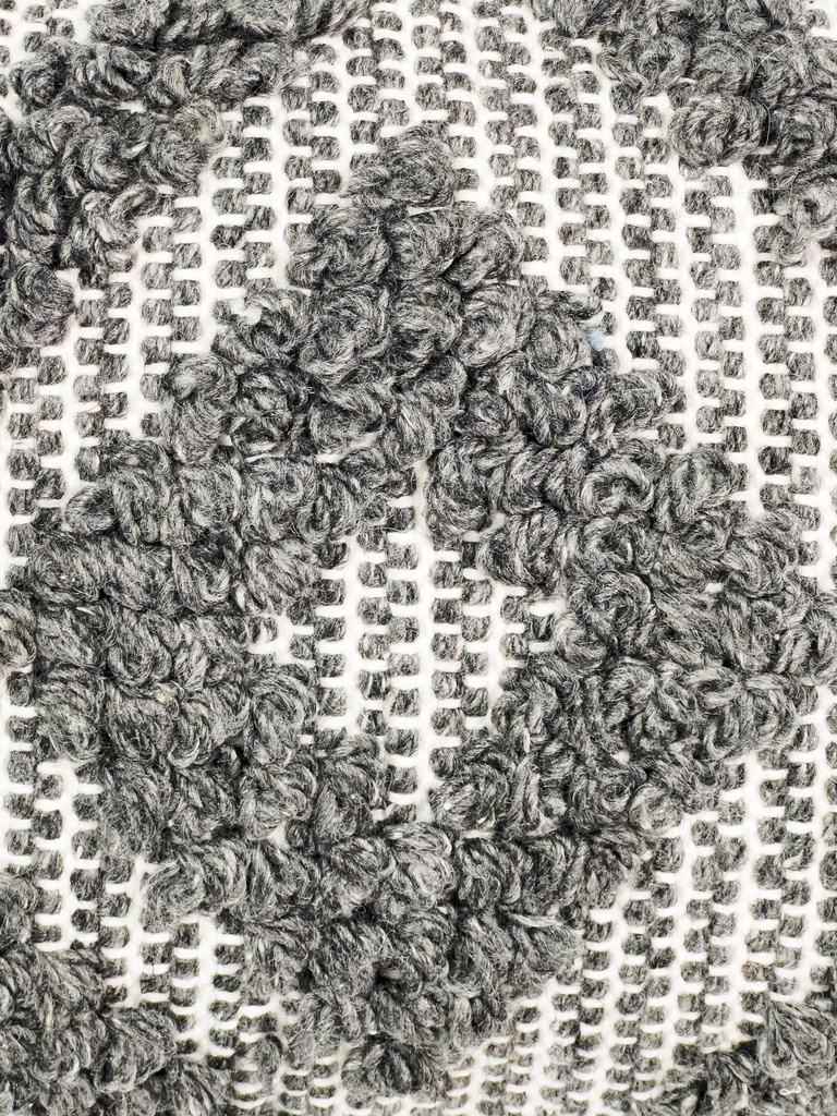 Cojín tejido rombo gris 30x50cm