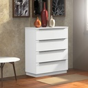 Cómoda Varese 4 cajones blanco
