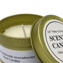 Vela metal dorado 6x4cm