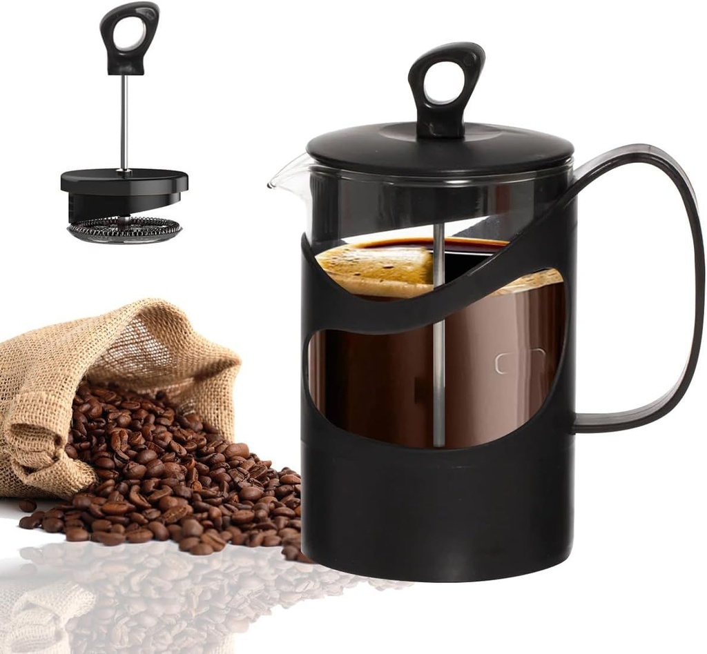 Cafetera francesa de vidrio 600ml 