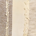 Cojín boho beige flecos 45x45cm