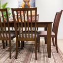 Juego Comedor 6 sillas Balui café