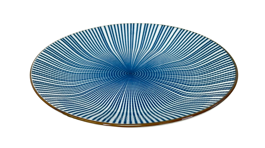 Plato bajo rayas 17,8cm