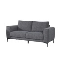 Sofá 2 cuerpos Smile gris oscuro