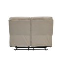 Sofá reclinable 2 cuerpos Logan gris claro 