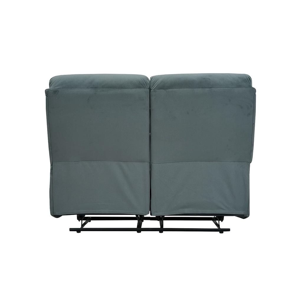 Sofá reclinable 2 cuerpos Logan gris oscuro
