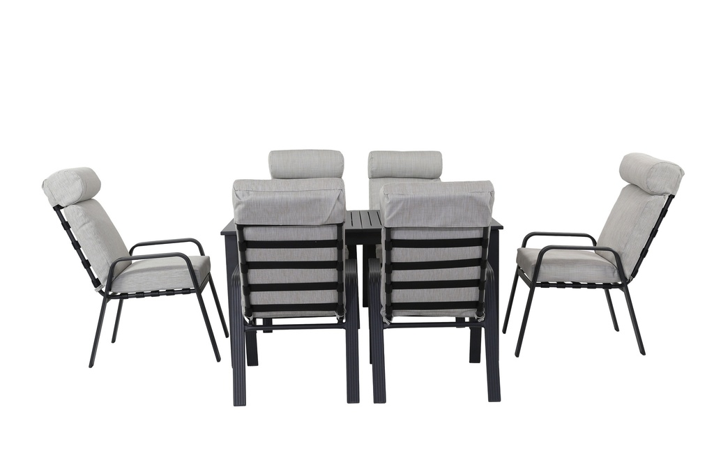 Juego comedor terraza 6 sillas Buford