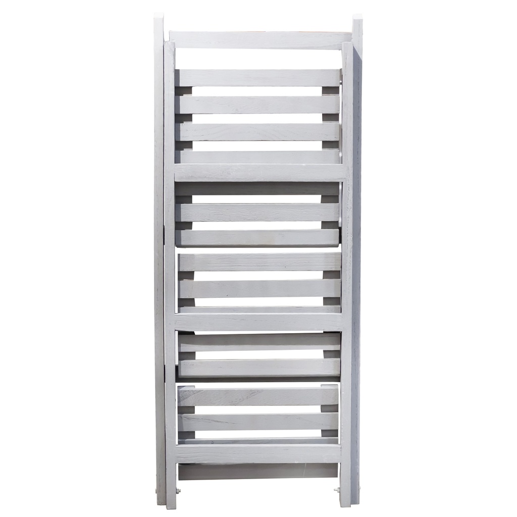 Estante rústico 3 niveles gris 34x77cm