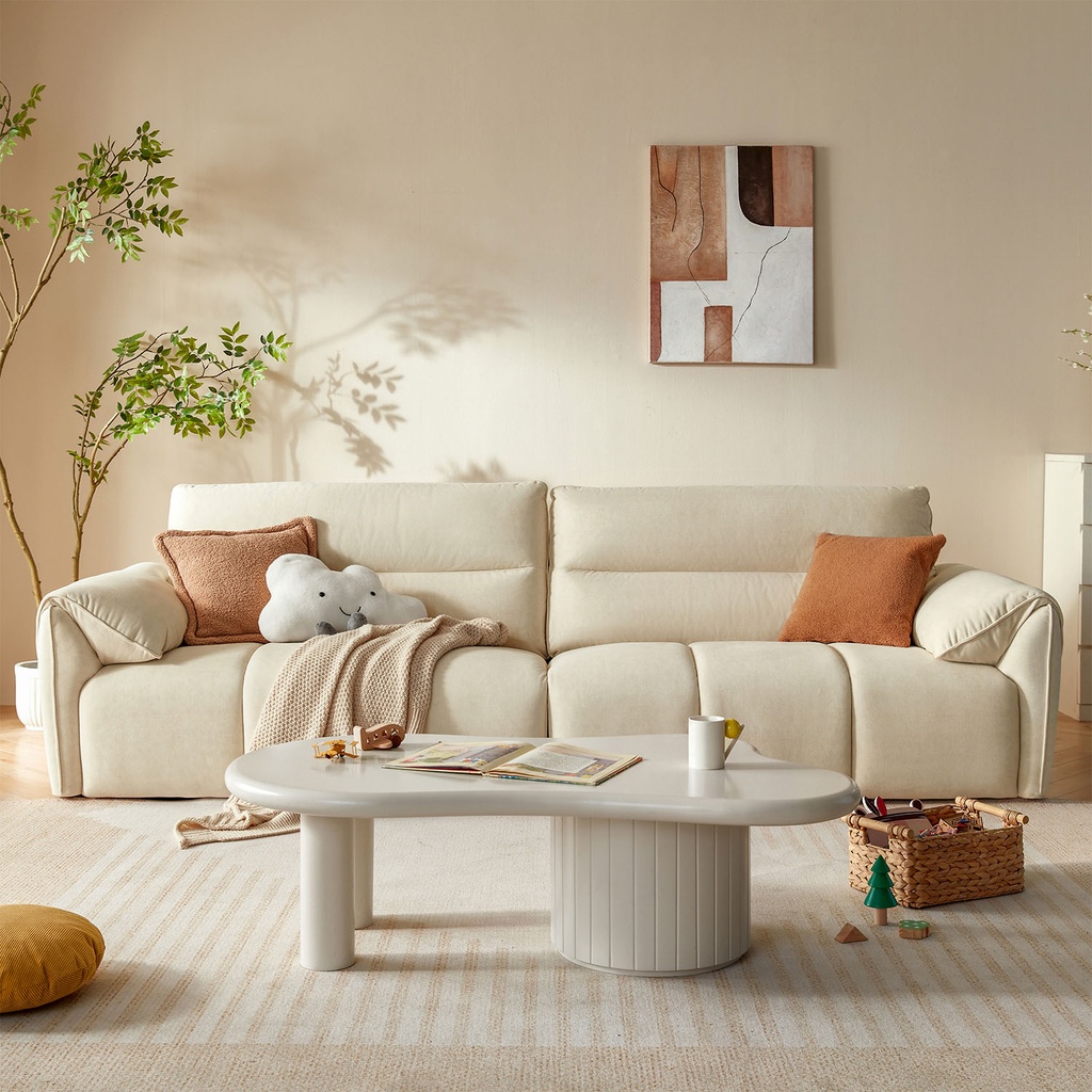 Sofá 3 cuerpos Alina blanco