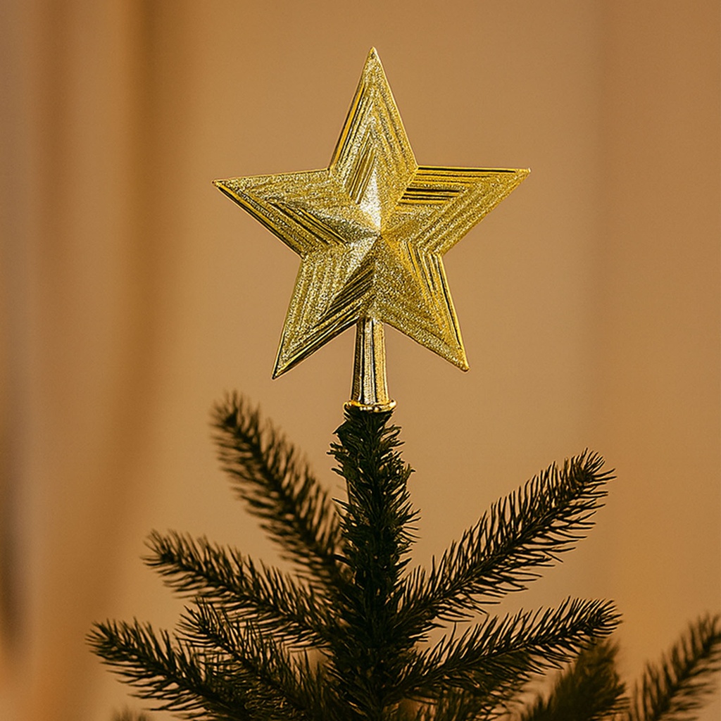 Estrella árbol navidad 16x12cm