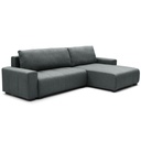 Sofa cama reversible seccional Essen gris oscuro