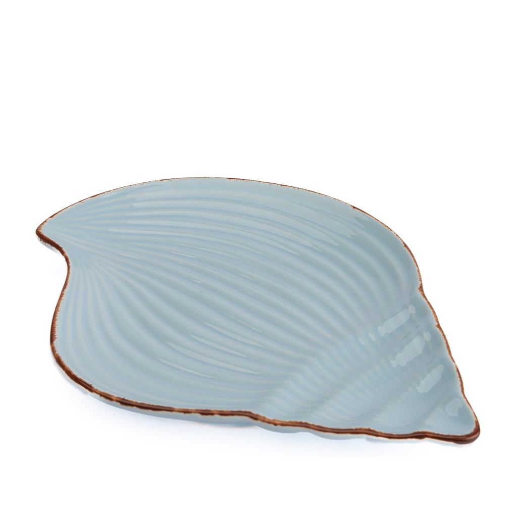 Pocillo Cerámica Caracola Celeste 21,5cm