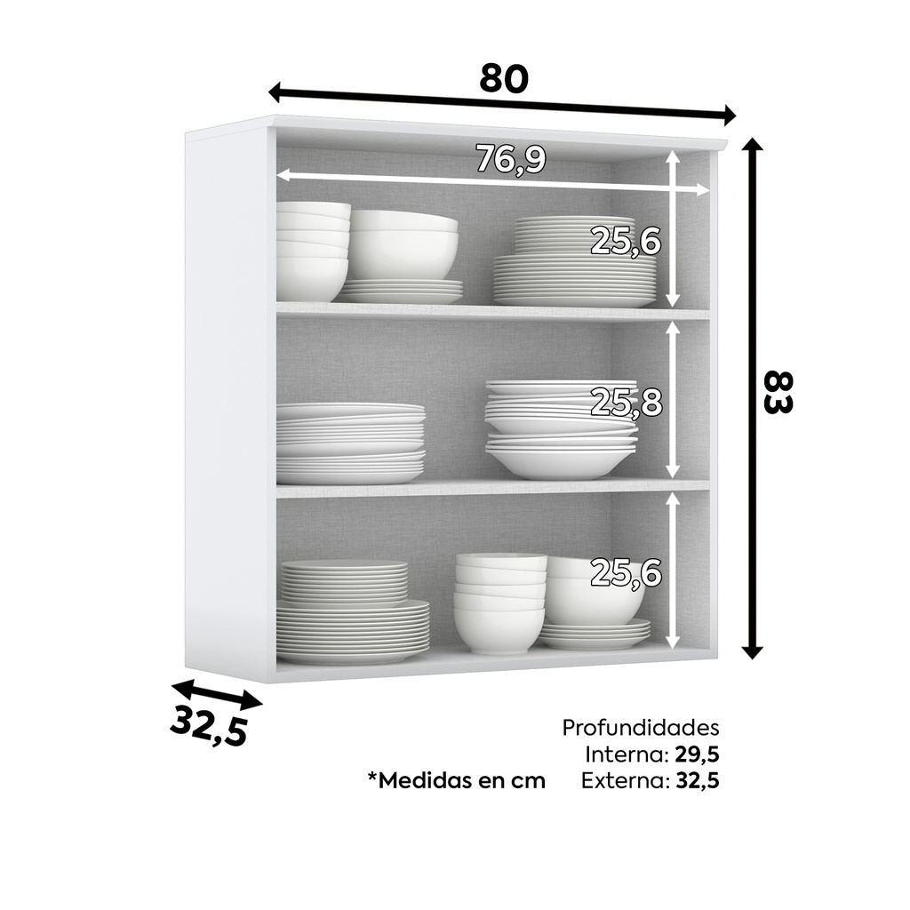 Aéreo Americana 2 Puertas 80cm
