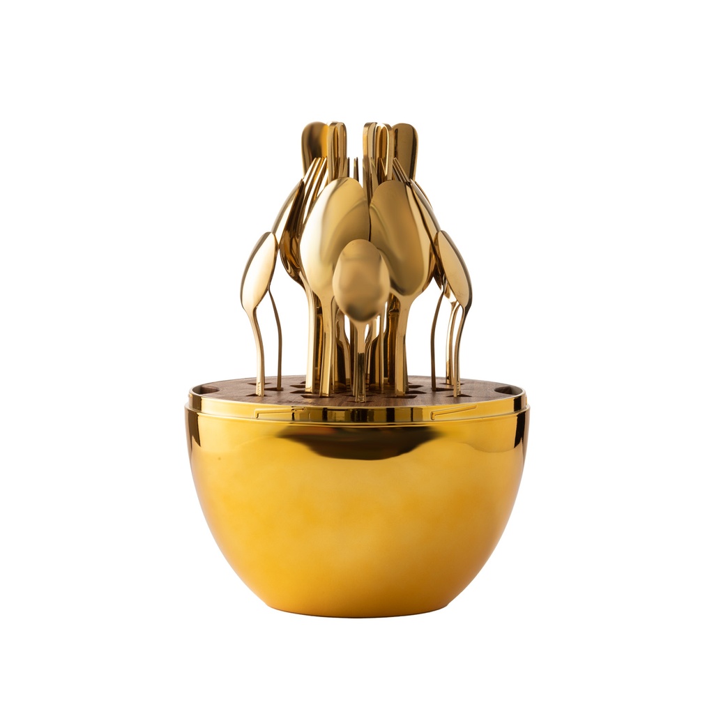 Juego de cubiertos 24 pzas acero inox HD