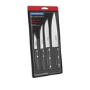 Juego 4 cuchillos negro