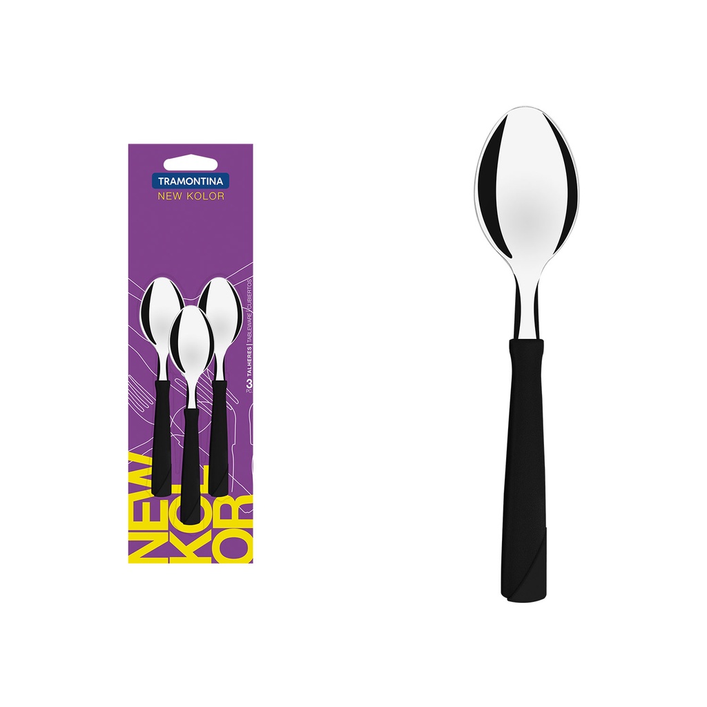 Juego 3 cucharas de té negro