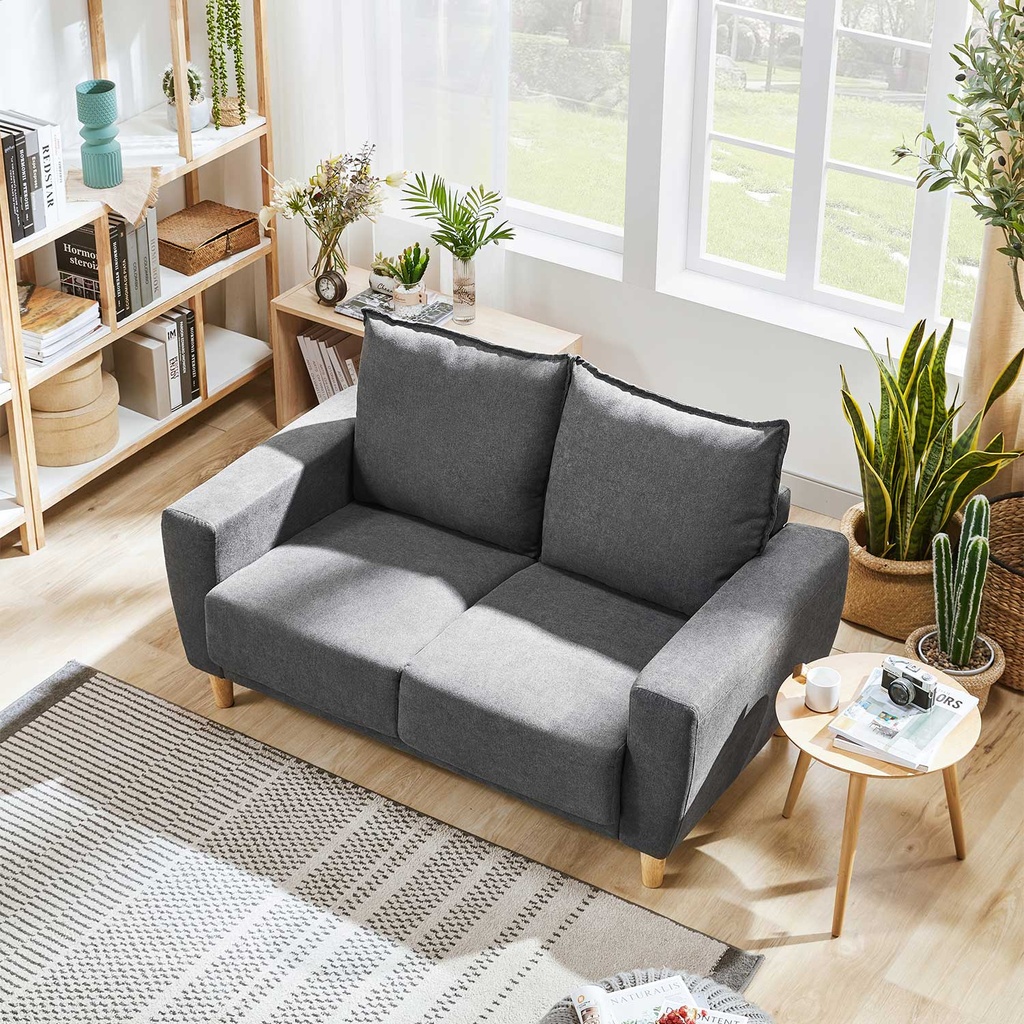 Sofá 2 cuerpos Maya gris