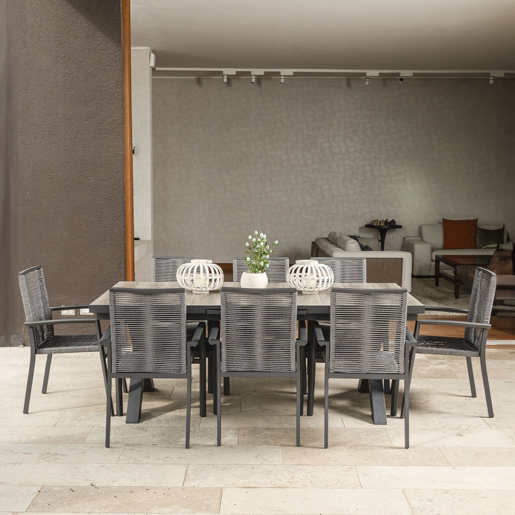 Mesa terraza extendible Sultán 202-263cm