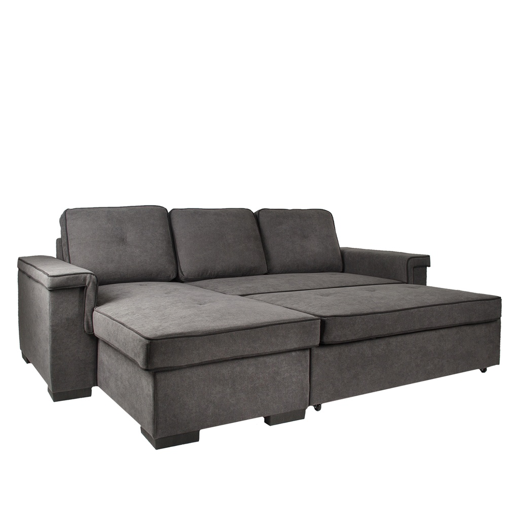 Sofá seccional Beatrice gris oscuro