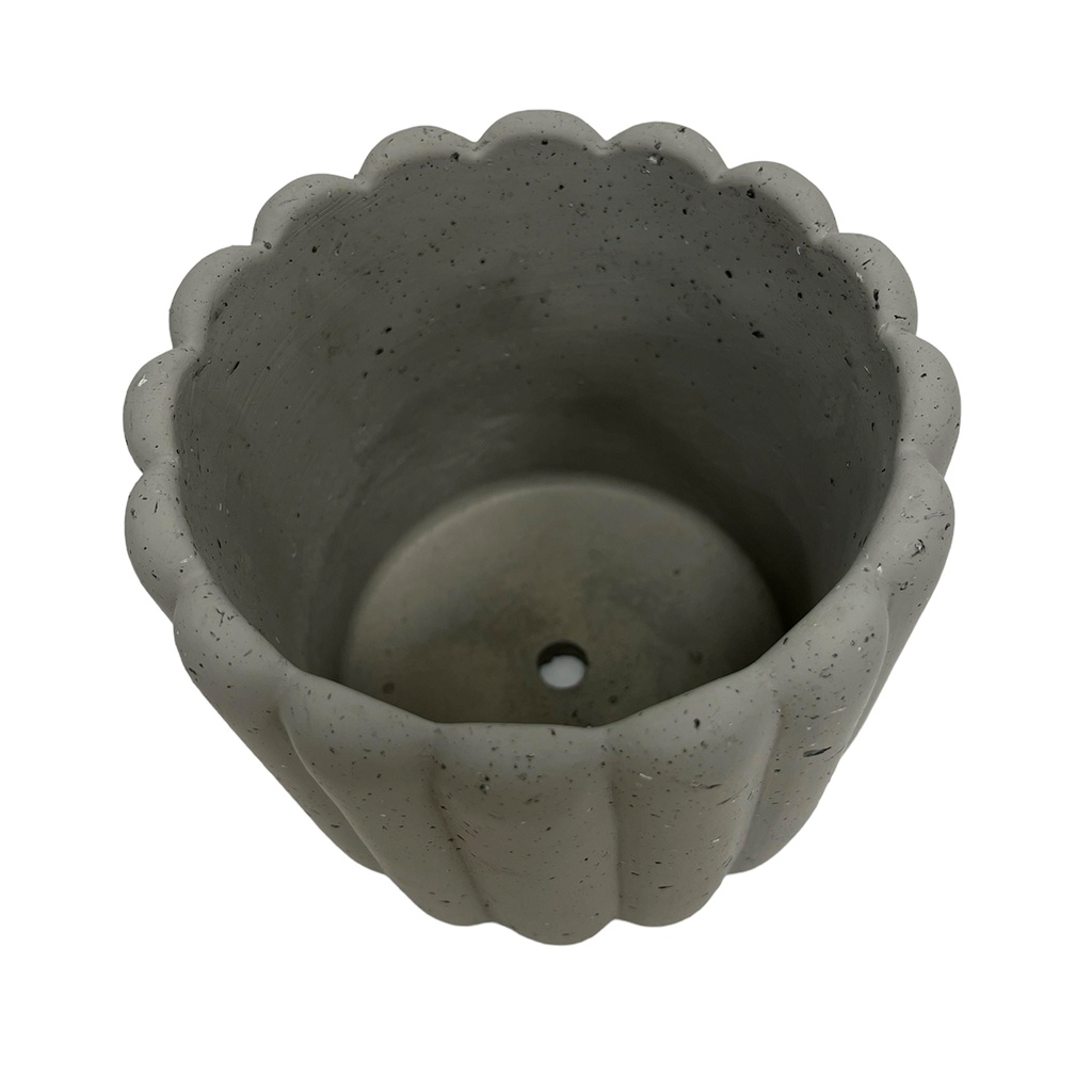 Macetero cerámica Nagoya gris 13.5cm