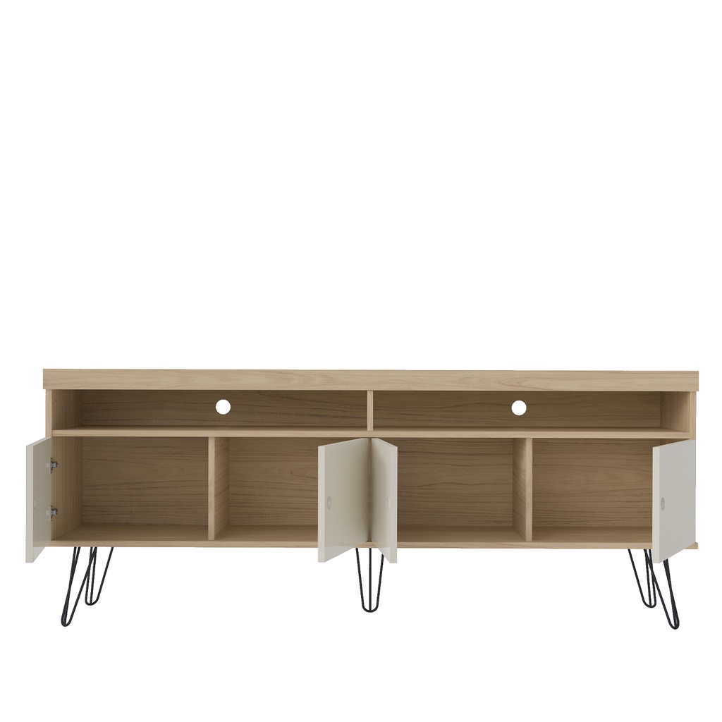 Rack TV Liberty café-blanco