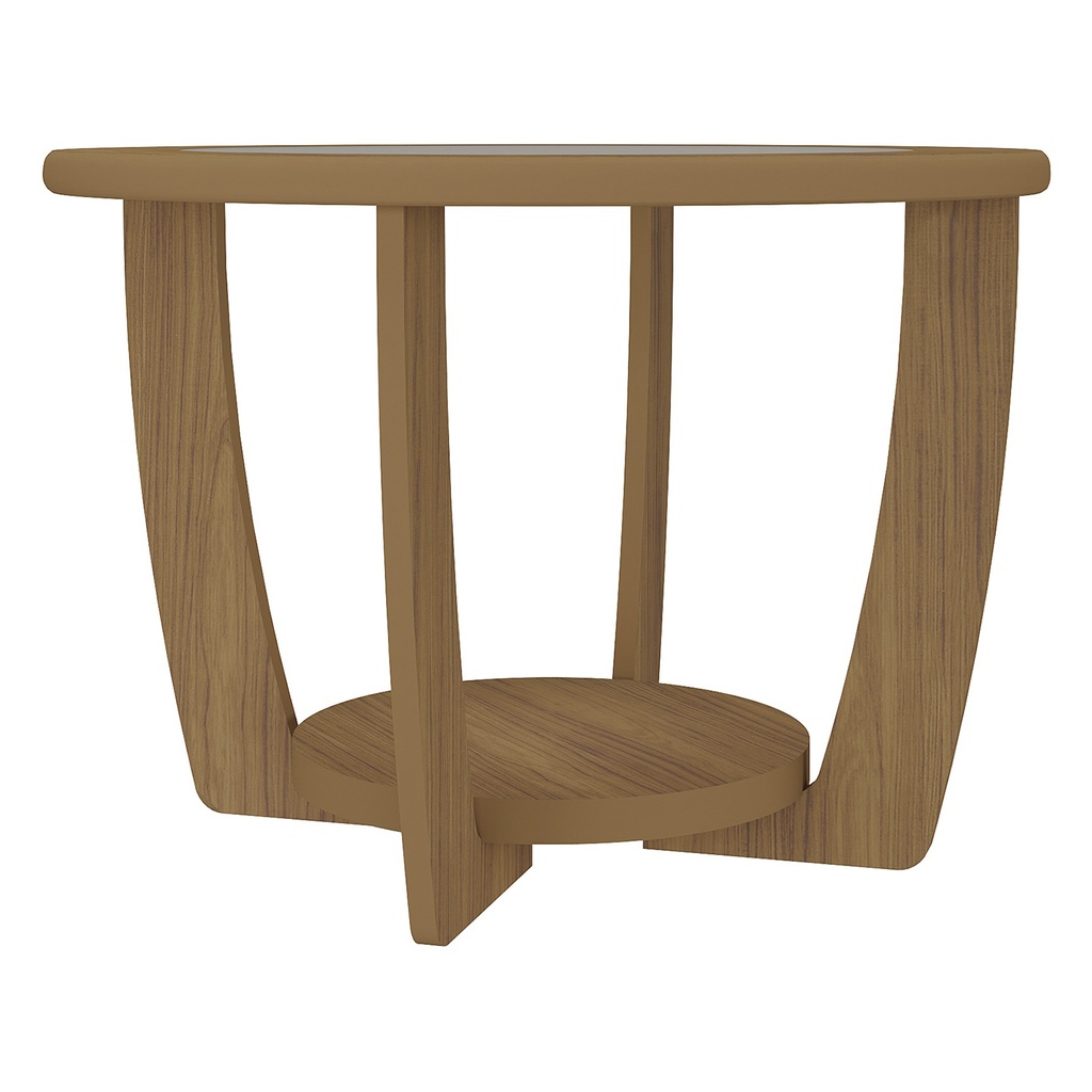 Mesa centro Curve café