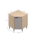 Base esquinero cocina Amalia 80cm