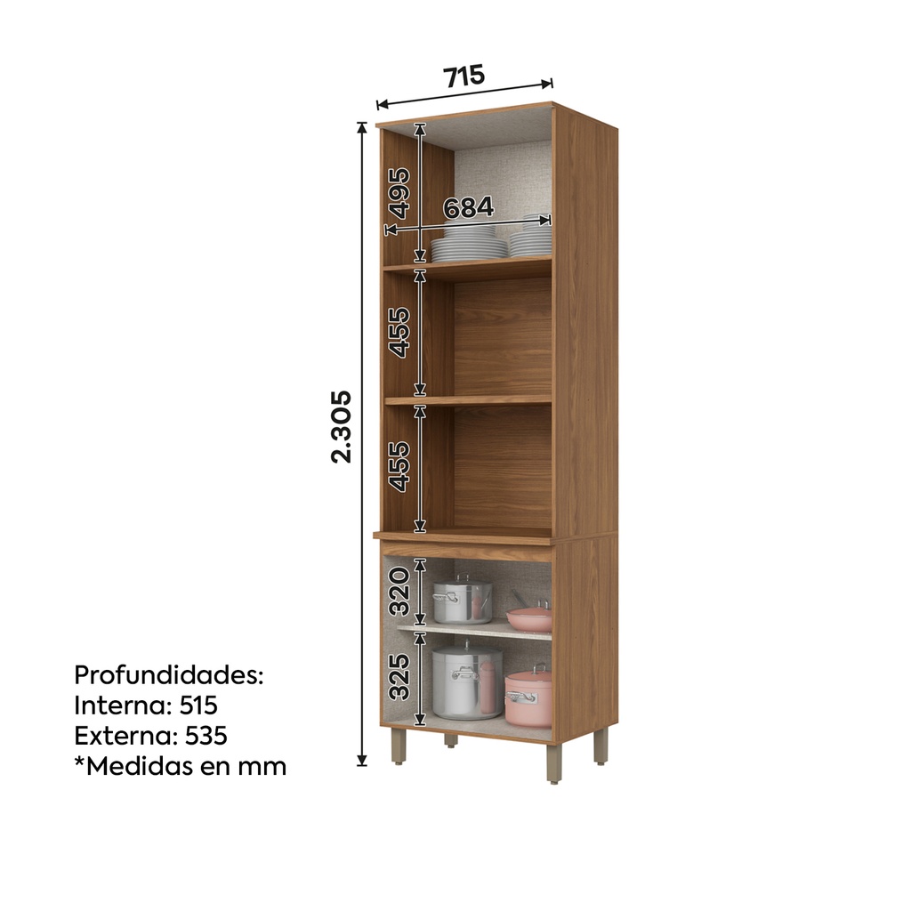 Mueble horno Requinte 71.5cm