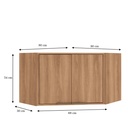 Aéreo esquinero cocina Thalita 80cm