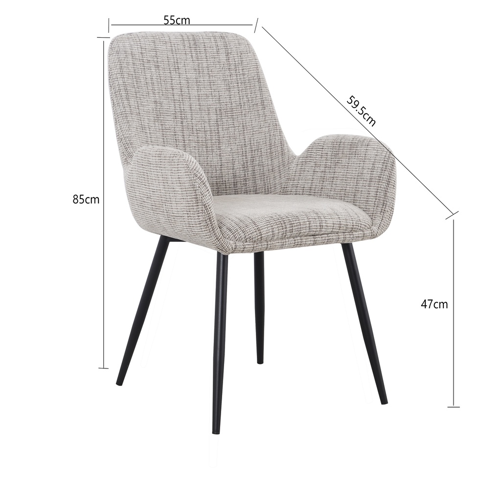 Silla comedor Palena café claro