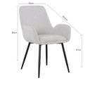 Silla comedor Palena gris claro