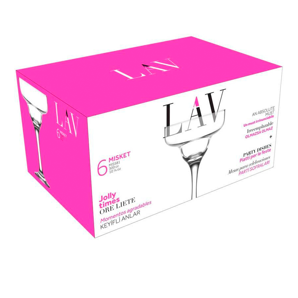 Copa Margarita 295ml set de 6 