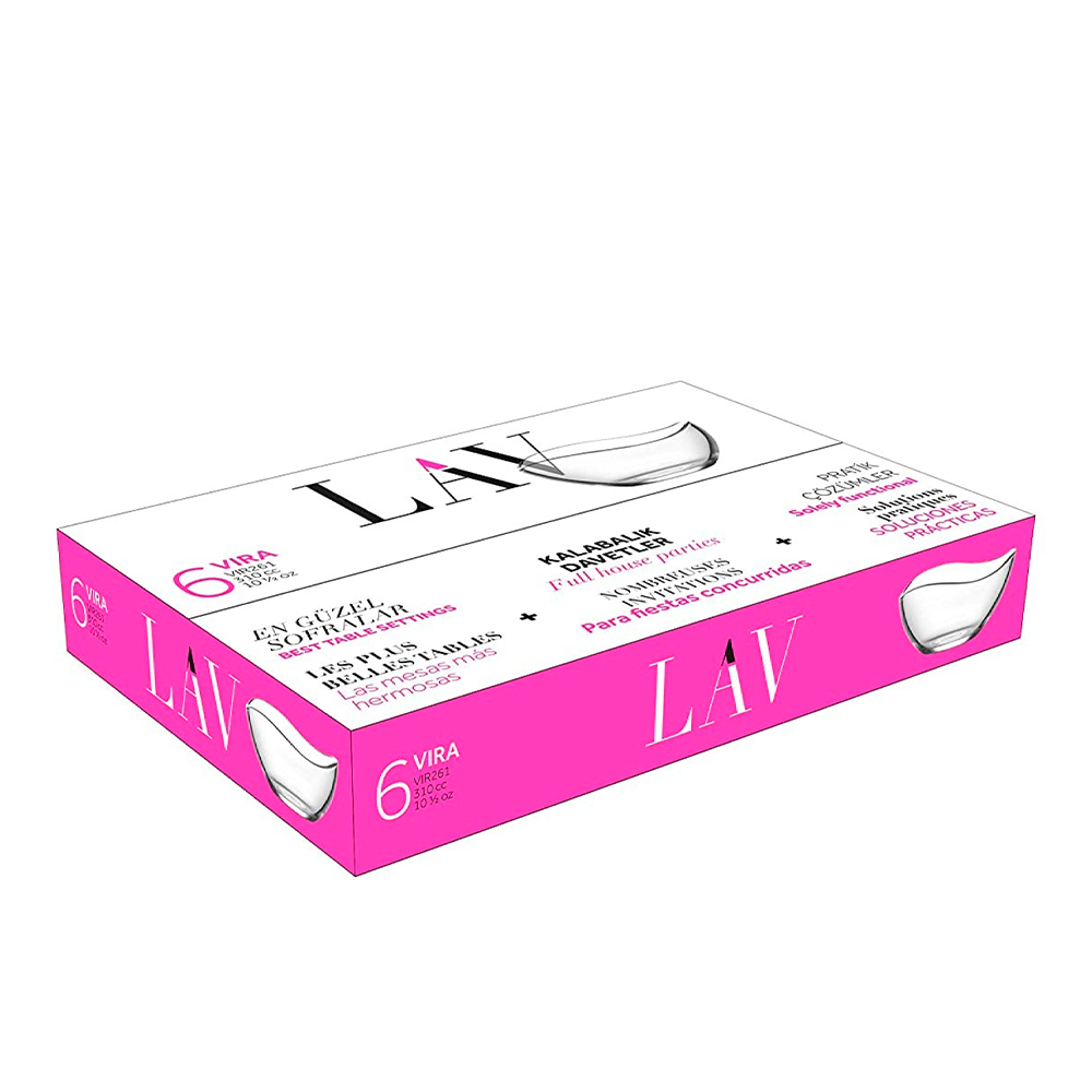 Bowl vidrio 12cm set de 6