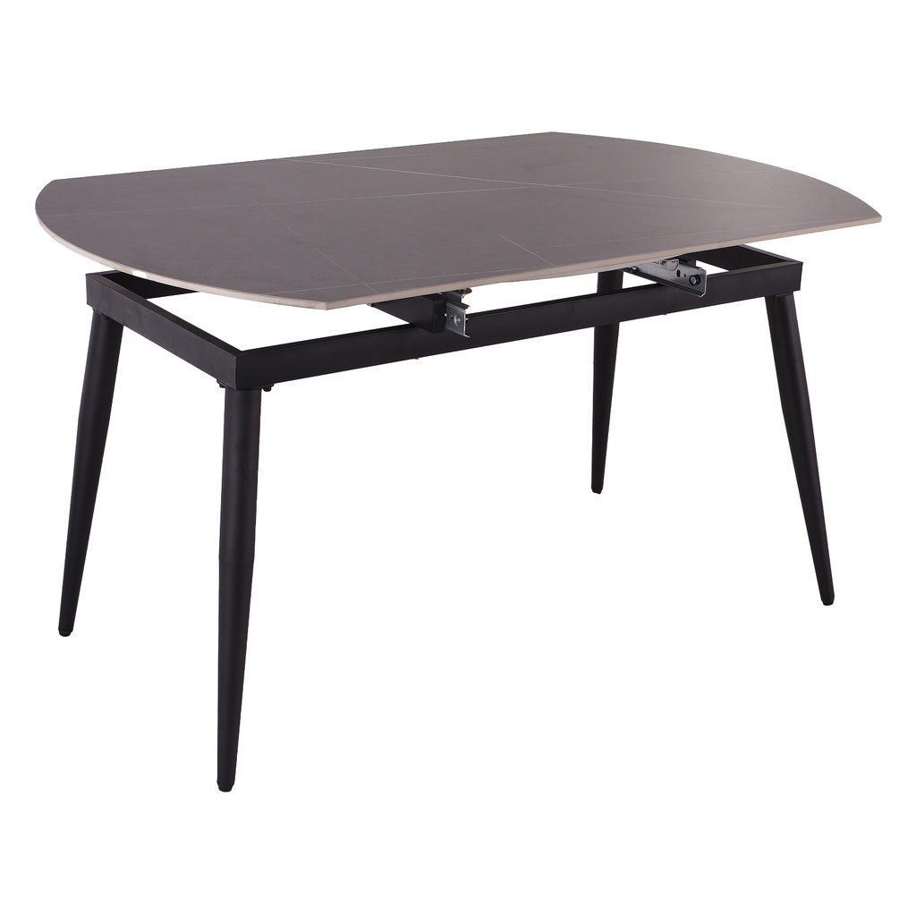 Mesa redonda extensible 6 puestos Turín gris