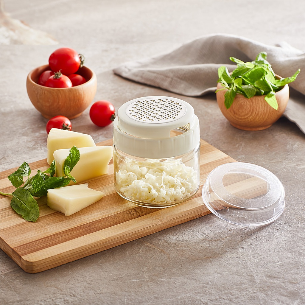 Rallador con contenedor vidrio 300cc