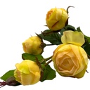 Rama rosas artificial amarillo 61cm